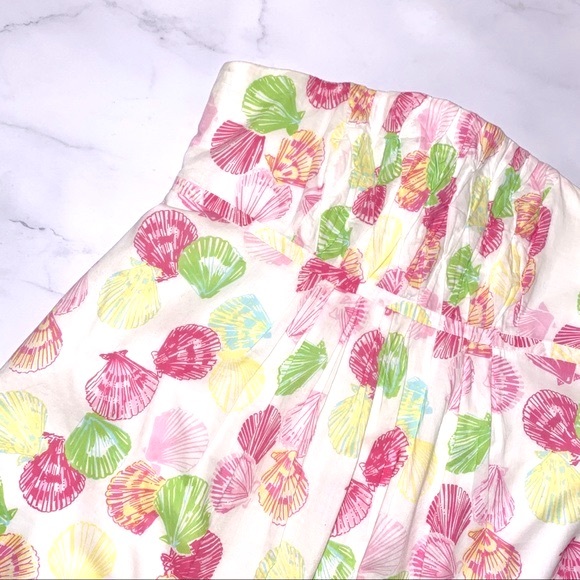 VTG Lilly Pulitzer Strapless Dress Clam Digger Print - Picture 2 of 6